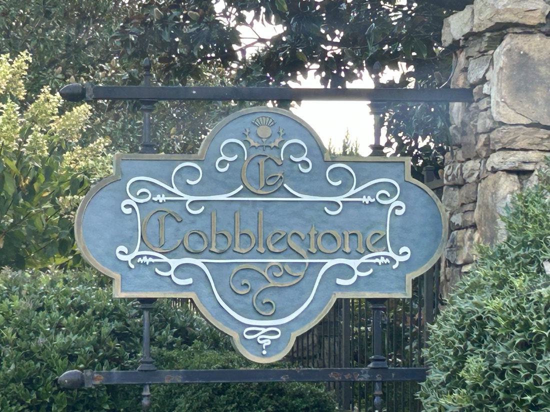 Entrance to Cobblestone in Simpsonville, SC